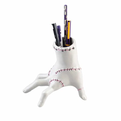 WEDNESDAY - Resin Pen Holder with Wednesday Addams Writing Set and Hand