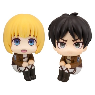 ATTACK ON TITAN - Armin Arlert & Eren Yeager Grumpy Ver. 2-Pack Lookup Megahouse PVC Figure 11 cm