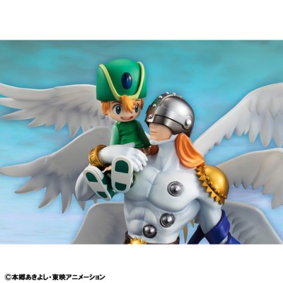 DIGIMON ADVENTURE - Angemon & Takeru Takaishi G.E.M. Series Megahouse PVC Figure 22 cm