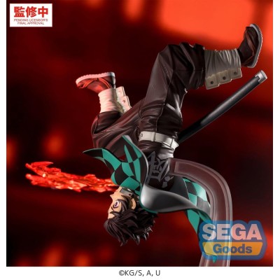 DEMON SLAYER - Tanjiro Kamado Hinokami Kagura Setting Sun Transformation Luminasta Sega PVC Figure 15 cm
