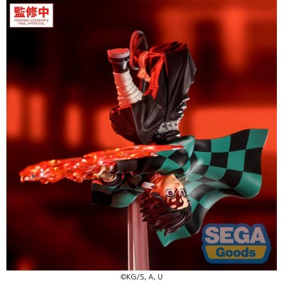 DEMON SLAYER - Tanjiro Kamado Hinokami Kagura Setting Sun Transformation Luminasta Sega PVC Figure 15 cm
