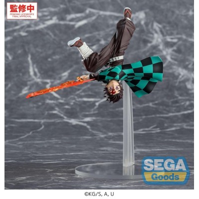 DEMON SLAYER - Tanjiro Kamado Hinokami Kagura Setting Sun Transformation Luminasta Sega PVC Figure 15 cm