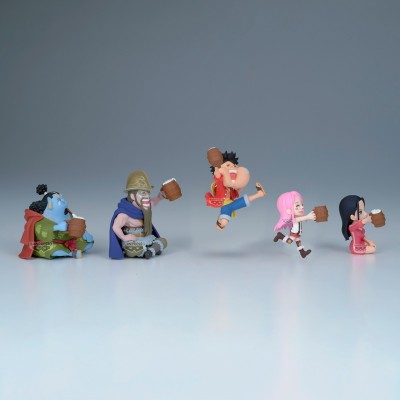 ONE PIECE - Banquet World Collectable Figure Pacco Completo 5 cm