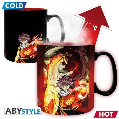 FAIRY TAIL - Natsu & Lucy Mug Heat Change 460 ml