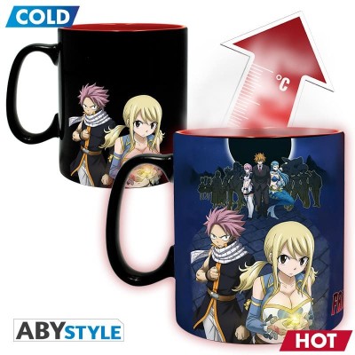 FAIRY TAIL - Natsu & Lucy Mug Heat Change 460 ml