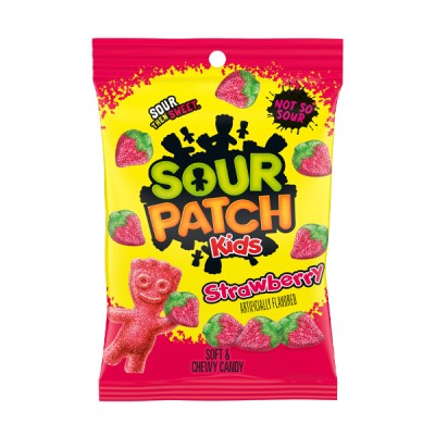 Sour Patch Kids Strawberry – Caramelle aspre gusto fragola 130 g