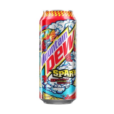 Mountain Dew Spark – Soda Limone e Lampone Lattina 330 ml