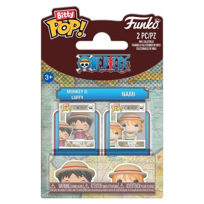 ONE PIECE - Bitty POP! Vinyl Figures 2-Pack Monkey D. Luffy & Nami 2 cm