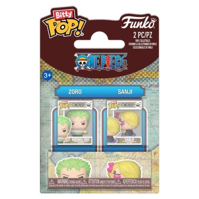 ONE PIECE - Bitty POP! Vinyl Figures 2-Pack Zoro & Sanji 2 cm