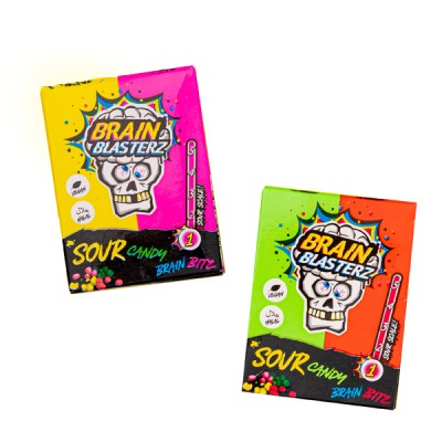 Brain Blasterz Brain Bitz Sour Candy – Mini caramelle aspre