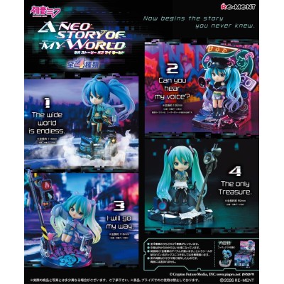 HATSUNE MIKU - Mini Figures Neo Story Re-Ment Blind Box - 1 Single Box 12 cm