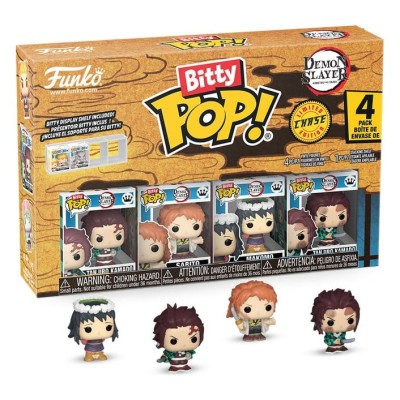 DEMON SLAYER - Tanjiro Bitty POP! Vinyl Figure 4-Pack 2,5 cm