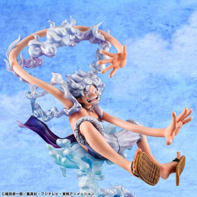 ONE PIECE - Monkey D. Luffy Gear Fifth Evolutionary History Portrait.Of.Pirates Megahouse PVC Figure 26 cm