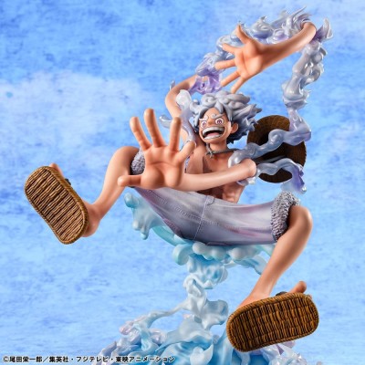 ONE PIECE - Monkey D. Luffy Gear Fifth Evolutionary History Portrait.Of.Pirates Megahouse PVC Figure 26 cm