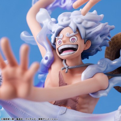 ONE PIECE - Monkey D. Luffy Gear Fifth Evolutionary History Portrait.Of.Pirates Megahouse PVC Figure 26 cm