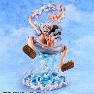 ONE PIECE - Monkey D. Luffy Gear Fifth Evolutionary History Portrait.Of.Pirates Megahouse PVC Figure 26 cm