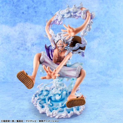 ONE PIECE - Monkey D. Luffy Gear Fifth Evolutionary History Portrait.Of.Pirates Megahouse PVC Figure 26 cm