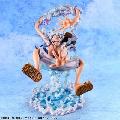 ONE PIECE - Monkey D. Luffy Gear Fifth Evolutionary History Portrait.Of.Pirates Megahouse PVC Figure 26 cm