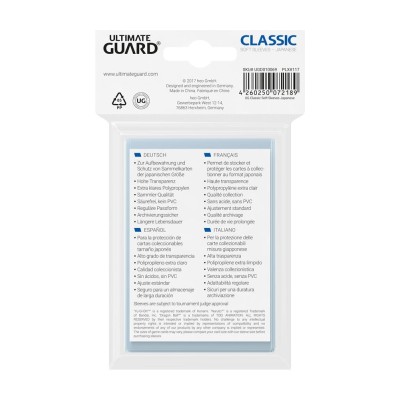 Ultimate Guard Classic Sleeves Japanese Size (100)