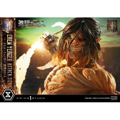 ATTACK ON TITAN - Eren Yeager Attack Titan Bonus Version Ultimate Diorama Prime 1 Studio Figure 81 cm