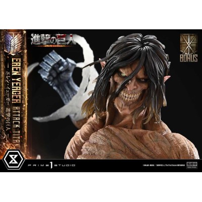 ATTACK ON TITAN - Eren Yeager Attack Titan Bonus Version Ultimate Diorama Prime 1 Studio Figure 81 cm