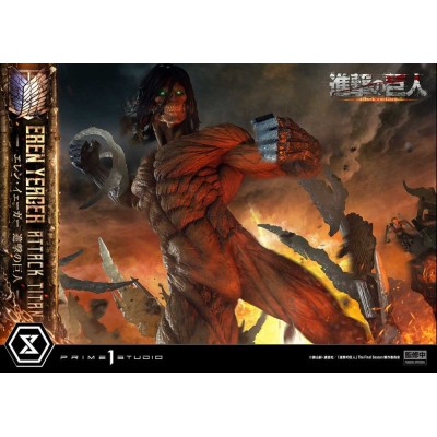 ATTACK ON TITAN - Eren Yeager Attack Titan Bonus Version Ultimate Diorama Prime 1 Studio Figure 81 cm