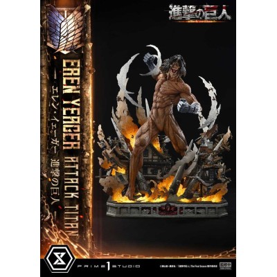 ATTACK ON TITAN - Eren Yeager Attack Titan Bonus Version Ultimate Diorama Prime 1 Studio Figure 81 cm