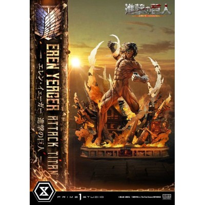 ATTACK ON TITAN - Eren Yeager Attack Titan Ultimate Diorama Masterline Prime 1 Studio Statue 81 cm