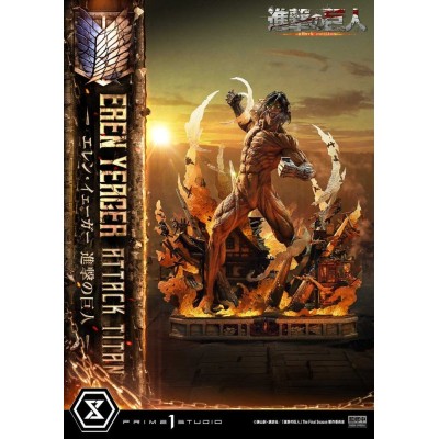 ATTACK ON TITAN - Eren Yeager Attack Titan Ultimate Diorama Masterline Prime 1 Studio Statue 81 cm