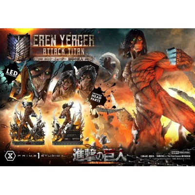 ATTACK ON TITAN - Eren Yeager Attack Titan Ultimate Diorama Masterline Prime 1 Studio Statue 81 cm
