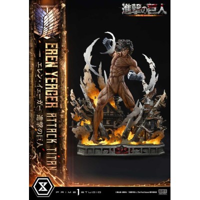 ATTACK ON TITAN - Eren Yeager Attack Titan Ultimate Diorama Masterline Prime 1 Studio Statue 81 cm