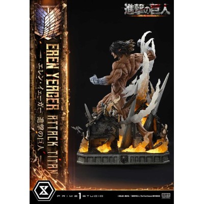 ATTACK ON TITAN - Eren Yeager Attack Titan Ultimate Diorama Masterline Prime 1 Studio Statue 81 cm