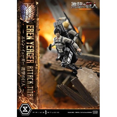 ATTACK ON TITAN - Eren Yeager Attack Titan Ultimate Diorama Masterline Prime 1 Studio Statue 81 cm