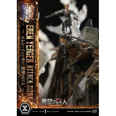 ATTACK ON TITAN - Eren Yeager Attack Titan Ultimate Diorama Masterline Prime 1 Studio Statue 81 cm