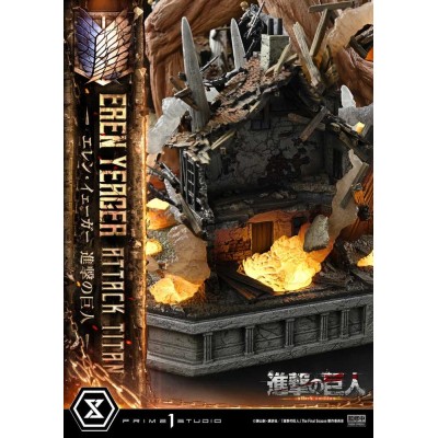 ATTACK ON TITAN - Eren Yeager Attack Titan Ultimate Diorama Masterline Prime 1 Studio Statue 81 cm