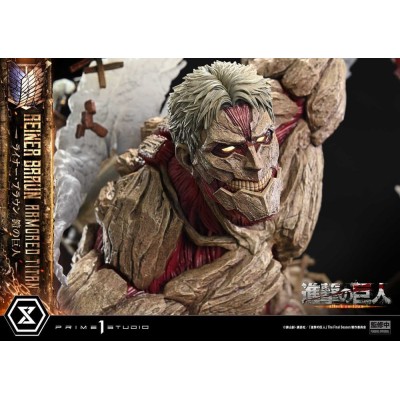 ATTACK ON TITAN - Reiner Braun Armored Titan Bonus Version Ultimate Diorama Masterline Statue Prime 1 Studio 75 cm