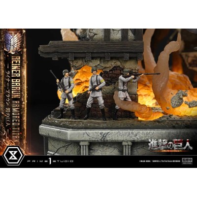 ATTACK ON TITAN - Reiner Braun Armored Titan Bonus Version Ultimate Diorama Masterline Statue Prime 1 Studio 75 cm