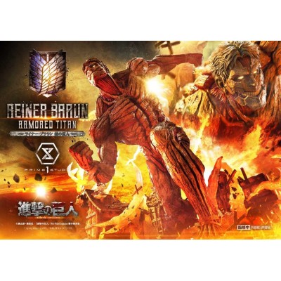 ATTACK ON TITAN - Reiner Braun Armored Titan Ultimate Diorama Masterline Statue Prime 1 Studio 75 cm