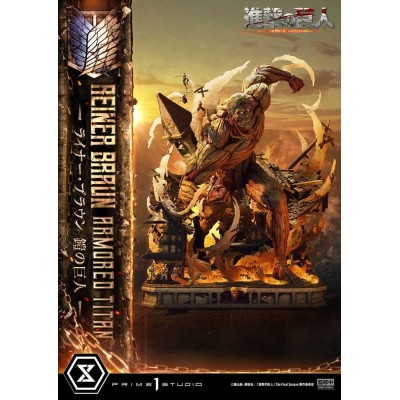 ATTACK ON TITAN - Reiner Braun Armored Titan Ultimate Diorama Masterline Statue Prime 1 Studio 75 cm