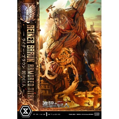 ATTACK ON TITAN - Reiner Braun Armored Titan Ultimate Diorama Masterline Statue Prime 1 Studio 75 cm
