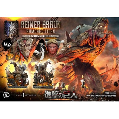 ATTACK ON TITAN - Reiner Braun Armored Titan Ultimate Diorama Masterline Statue Prime 1 Studio 75 cm