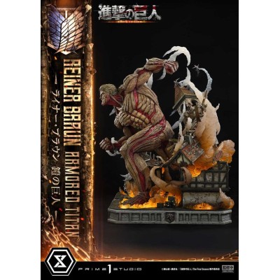 ATTACK ON TITAN - Reiner Braun Armored Titan Ultimate Diorama Masterline Statue Prime 1 Studio 75 cm