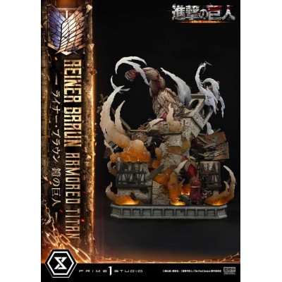 ATTACK ON TITAN - Reiner Braun Armored Titan Ultimate Diorama Masterline Statue Prime 1 Studio 75 cm