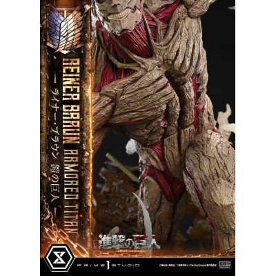 ATTACK ON TITAN - Reiner Braun Armored Titan Ultimate Diorama Masterline Statue Prime 1 Studio 75 cm