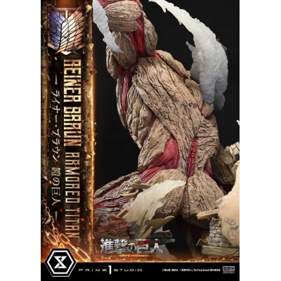 ATTACK ON TITAN - Reiner Braun Armored Titan Ultimate Diorama Masterline Statue Prime 1 Studio 75 cm