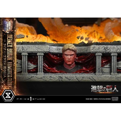 ATTACK ON TITAN - Reiner Braun Armored Titan Ultimate Diorama Masterline Statue Prime 1 Studio 75 cm