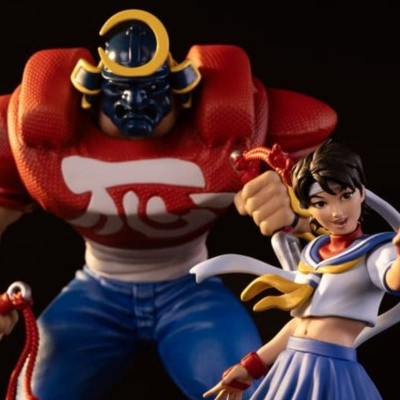 STREET FIGHTER - Sakura & Sodom Street Jam Statues 1/10 Premium Collectibles Studio 22 cm