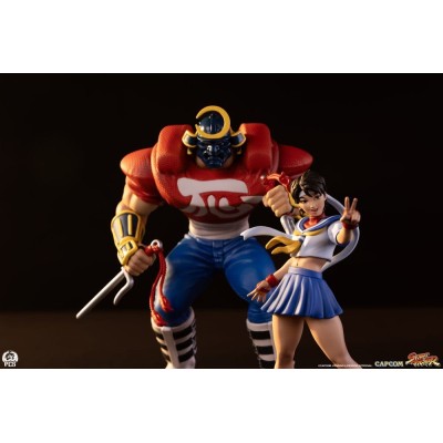 STREET FIGHTER - Sakura & Sodom Street Jam Statues 1/10 Premium Collectibles Studio 22 cm