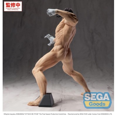 ATTACK ON TITAN - Eren Yeager Attack Titan Ver. GigantiX Sega PVC Figure 25 cm