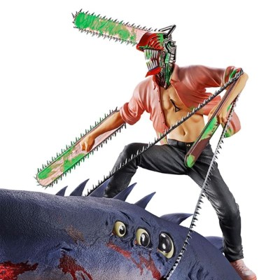 CHAINSAW MAN - Chainsaw Man & Beam Ichibansho The Movie Second Bandai PVC Figure 23 cm